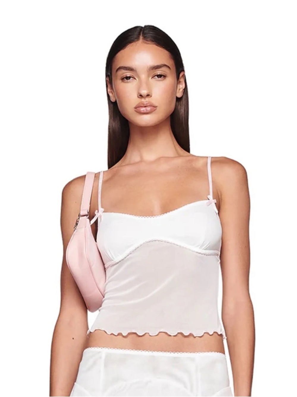 I Am Gia Cherie Top White/Pink